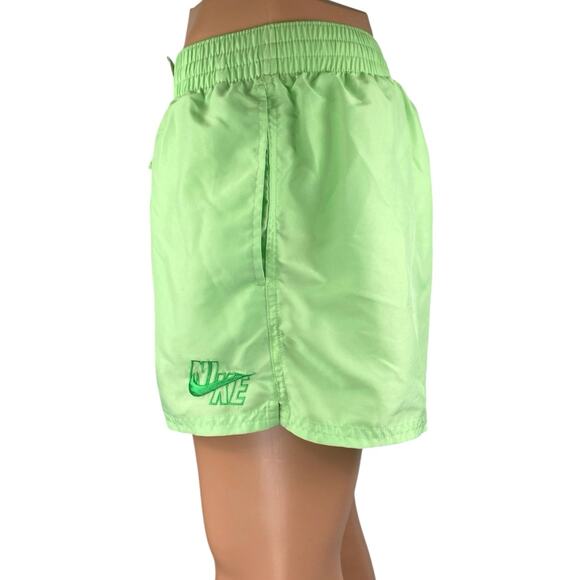 Nike Swim Essentials Men's Green Drawstring Volleyball Athletic Shorts Size L - Picture 2 of 5